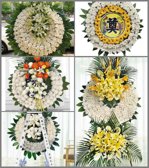湖南邵阳洞口县石柱乡七岭村花圈速递